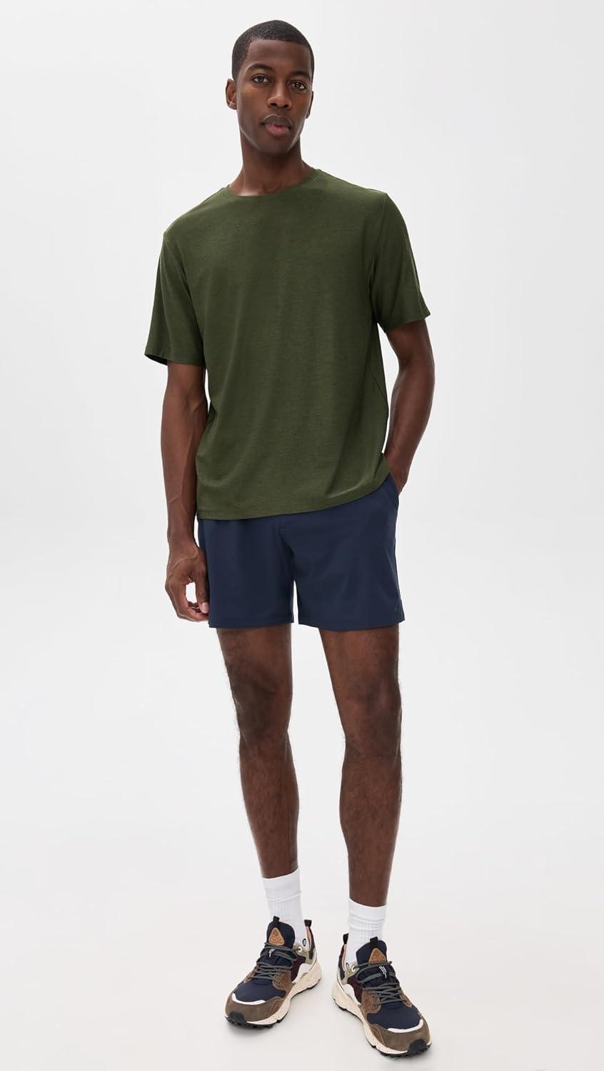 imageBeyond Yoga Mens Always Beyond Crew Tee 20Army Green Heather