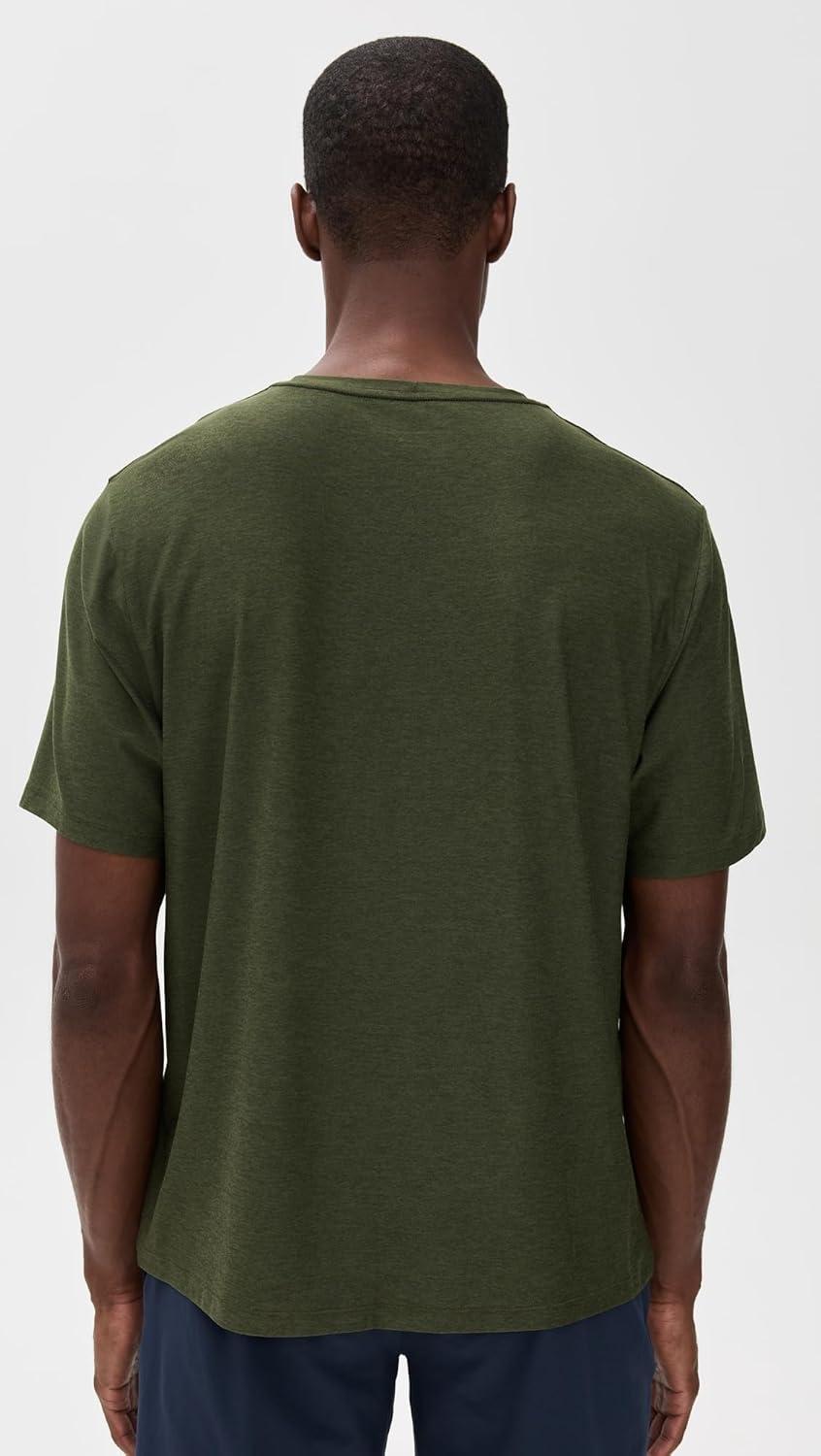 imageBeyond Yoga Mens Always Beyond Crew Tee 20Army Green Heather