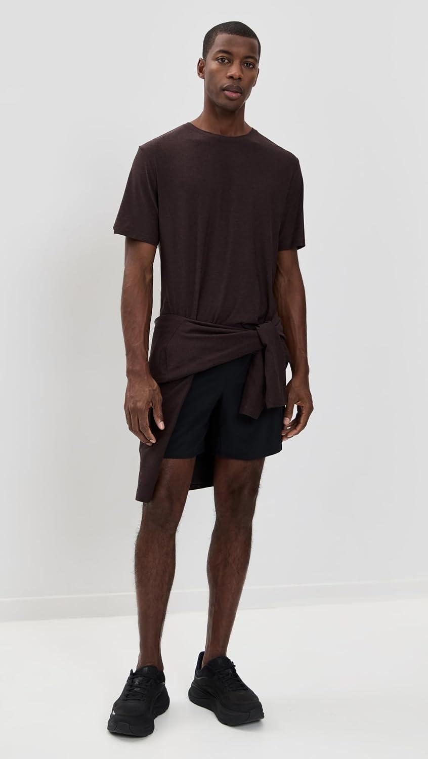 imageBeyond Yoga Mens Always Beyond Crew Tee 20Dark Chocolate Heather