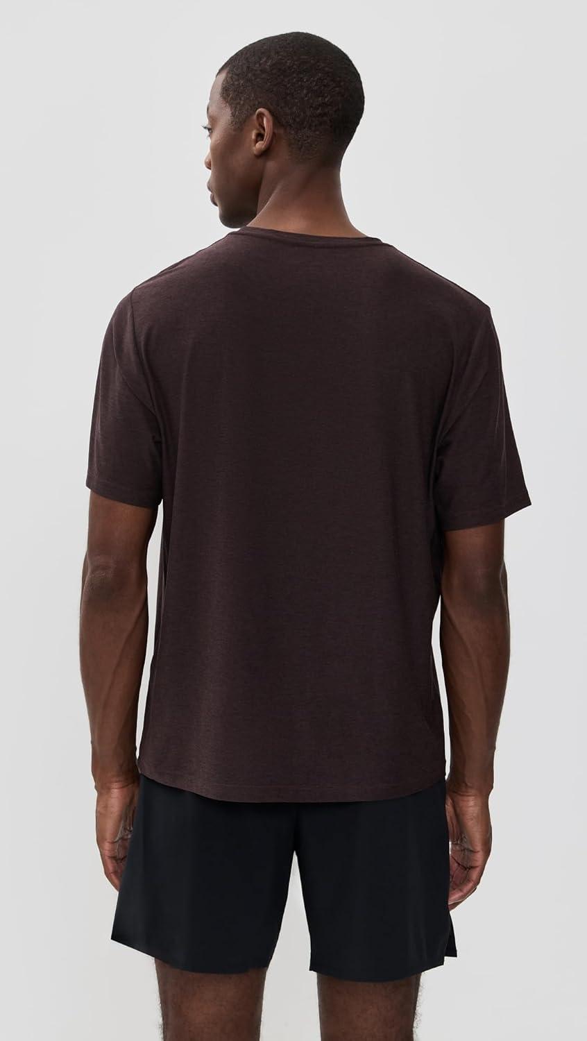 imageBeyond Yoga Mens Always Beyond Crew Tee 20Dark Chocolate Heather