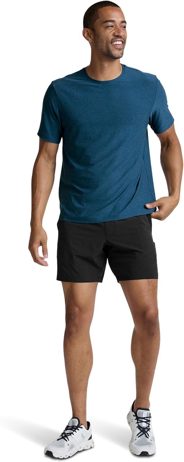 imageBeyond Yoga Mens Always Beyond Crew Tee 20Dark Cobalt Heather