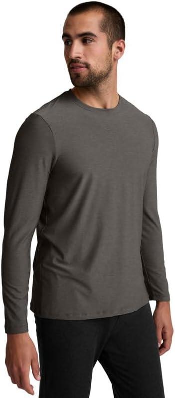 imageBeyond Yoga Mens Always Beyond Long Sleeve Crew 20True Gray Heather