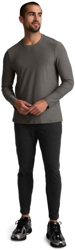imageBeyond Yoga Mens Always Beyond Long Sleeve Crew 20True Gray Heather