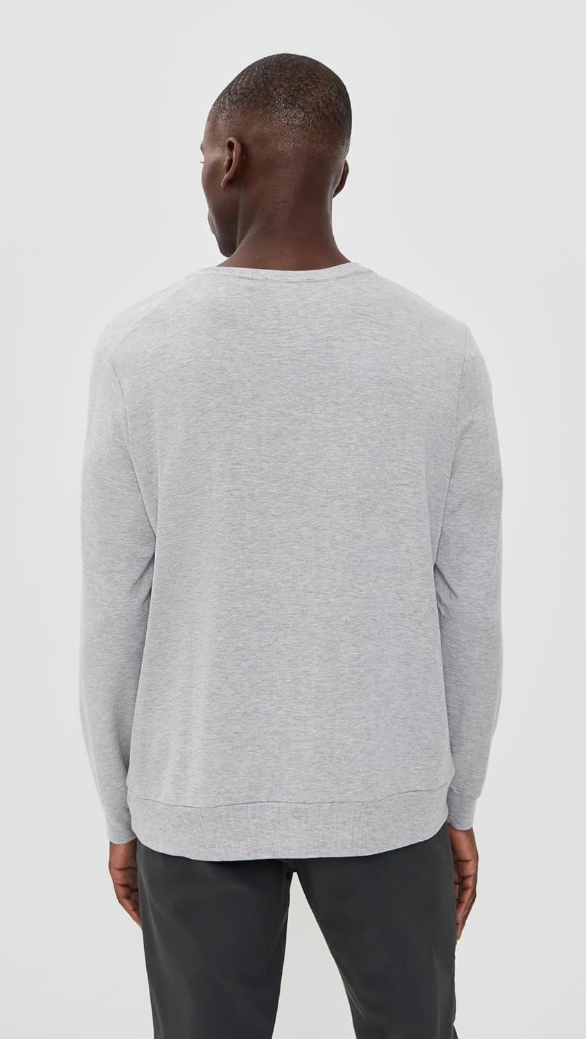 imageBeyond Yoga Mens Always Beyond Pullover CrewLight Heather Gray