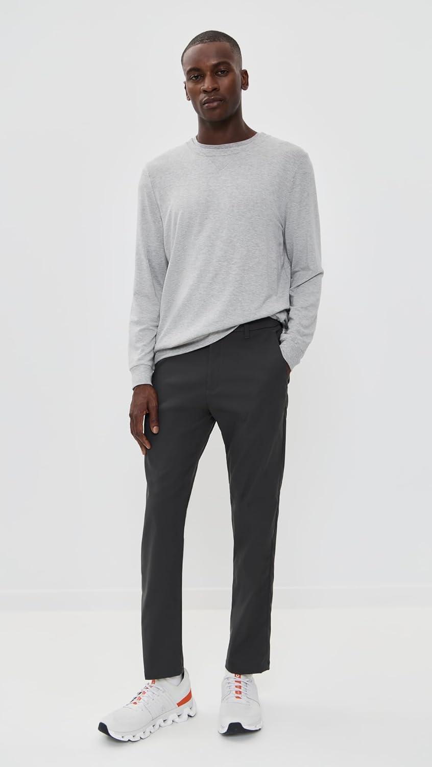 imageBeyond Yoga Mens Always Beyond Pullover CrewLight Heather Gray