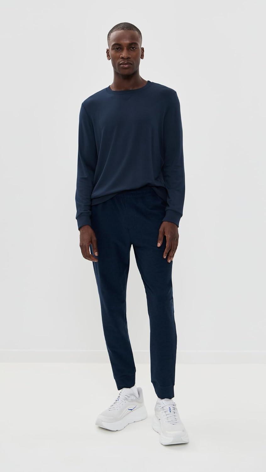 imageBeyond Yoga Mens Always Beyond Pullover CrewNocturnal Navy