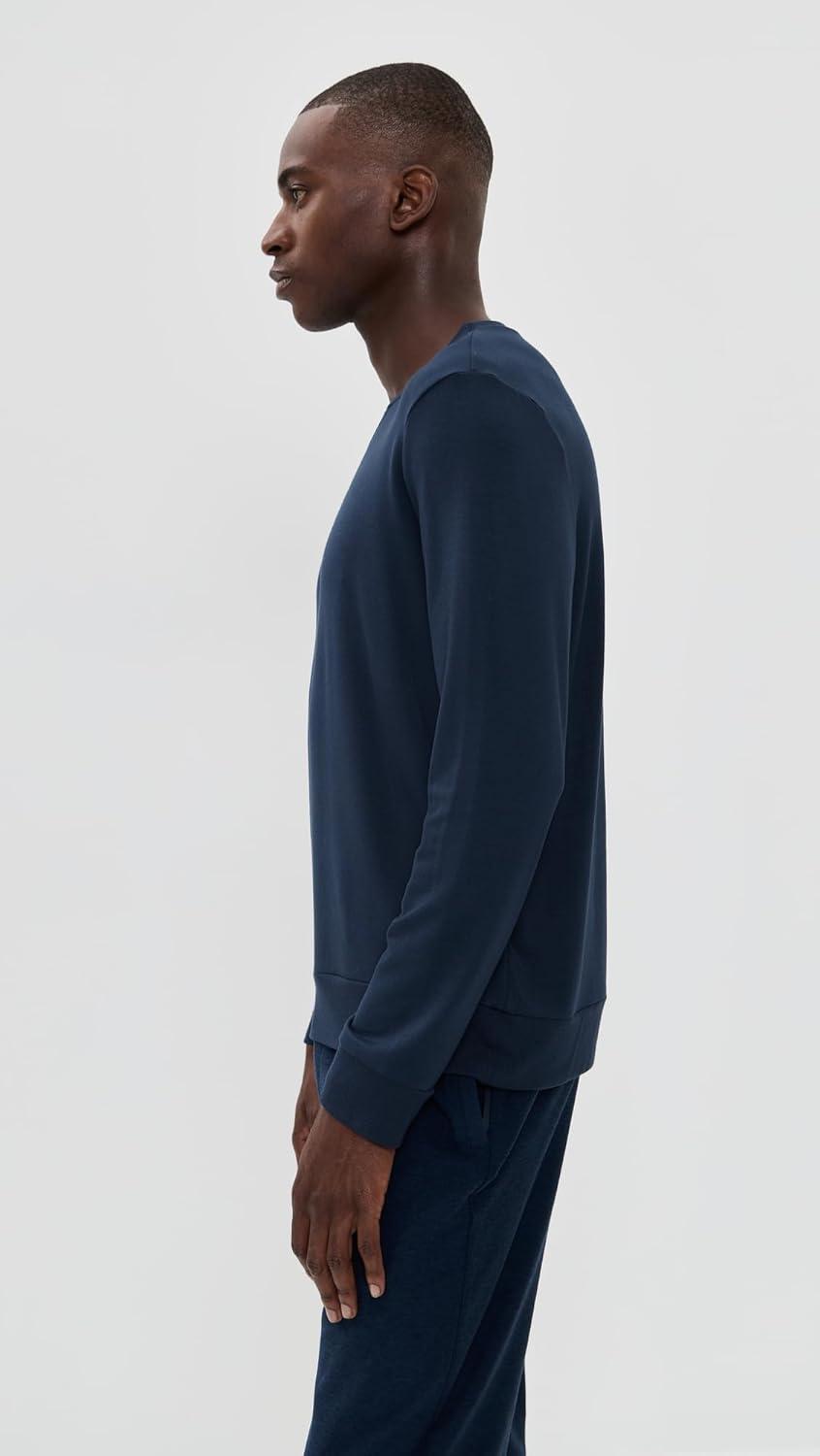 imageBeyond Yoga Mens Always Beyond Pullover CrewNocturnal Navy