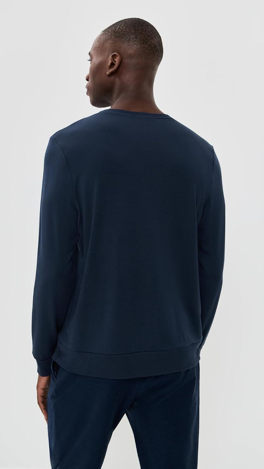 imageBeyond Yoga Mens Always Beyond Pullover CrewNocturnal Navy