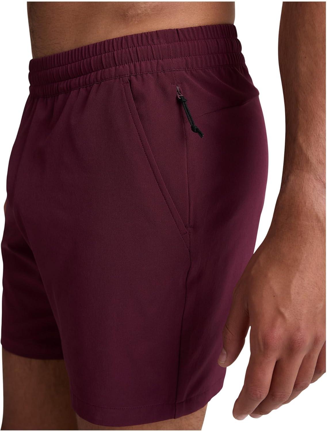 imageBeyond Yoga Mens Pivotal 20 Performance Shorts 7quotDeep Maroon