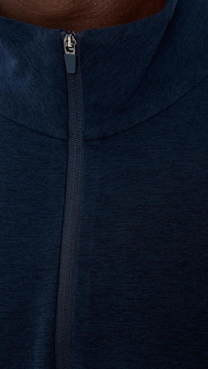 imageBeyond Yoga Mens SPACEDYE TERRAIN MENS QUARTER ZIP PULLOVERNocturnal Navy