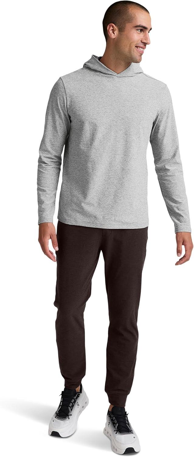 imageBeyond Yoga Mens Spacedye Freefit Zipper Pocket JoggersDark Chocolate Heather