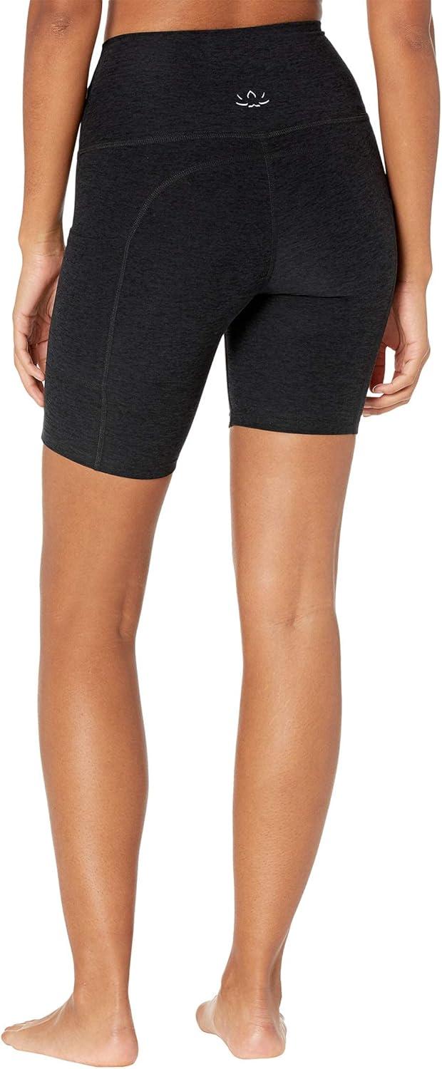 imageBeyond Yoga Spacedye Team Pockets High Waisted Biker ShortsDarkest Night