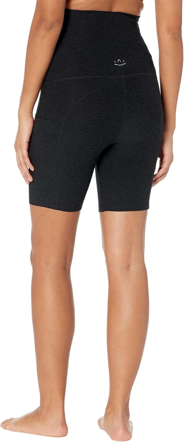 imageBeyond Yoga Spacedye Team Pockets Maternity Bike ShortsDarkest Night