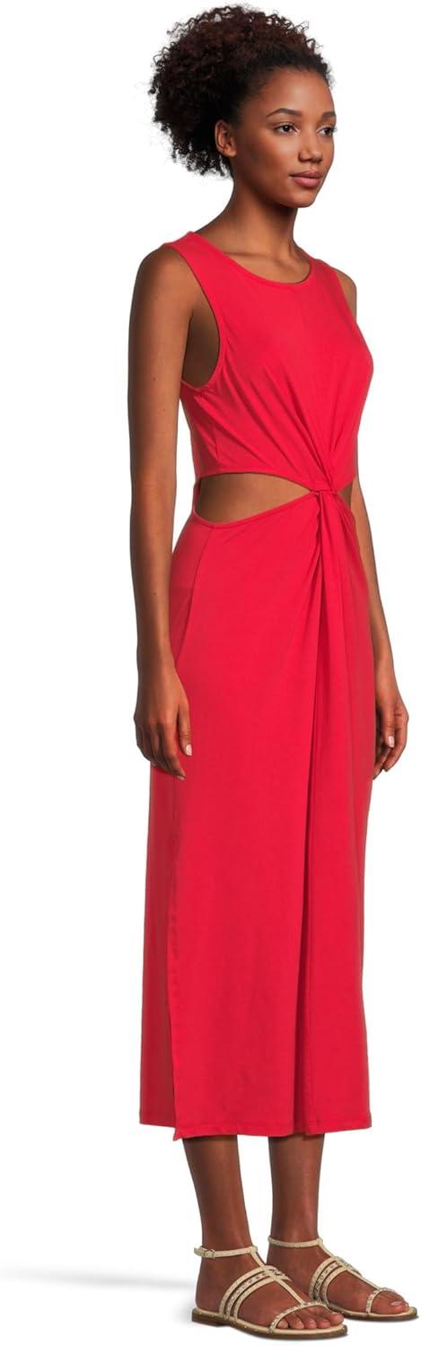 imageBeyond Yoga Womens Around The World Front Twist DressCandy Apple Red