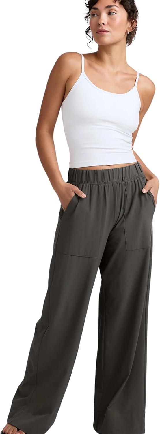 imageBeyond Yoga Womens Easy Wide Leg PantGraphite
