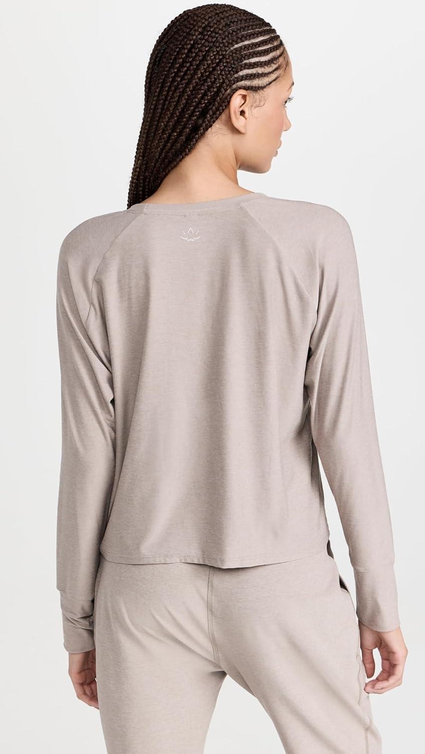 imageBeyond Yoga Womens Featherweight Daydreamer PulloverBirch Heather
