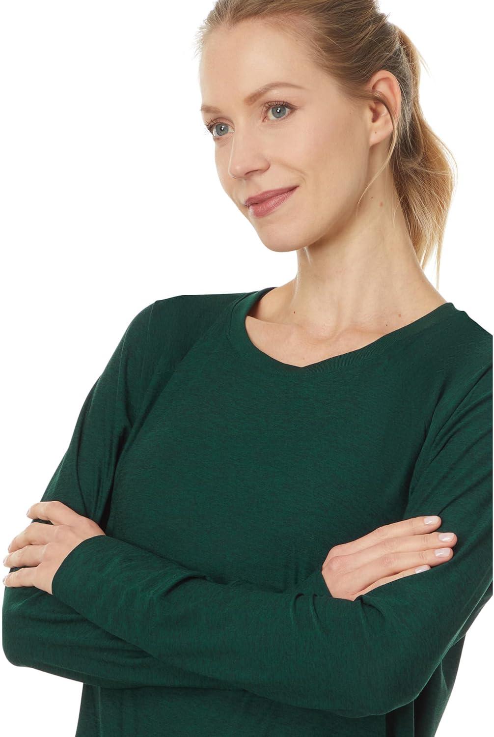 imageBeyond Yoga Womens Featherweight Daydreamer PulloverDark Spruce Green Heather