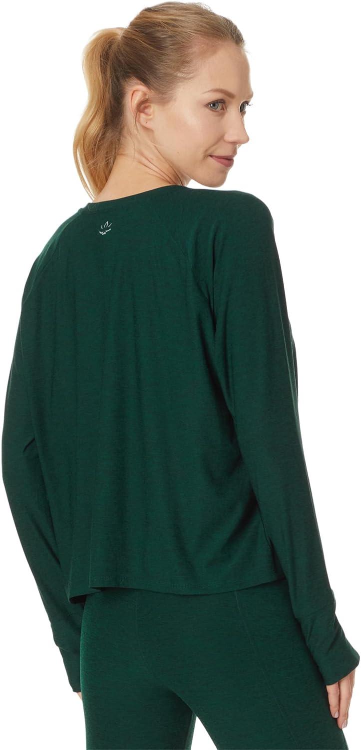 imageBeyond Yoga Womens Featherweight Daydreamer PulloverDark Spruce Green Heather