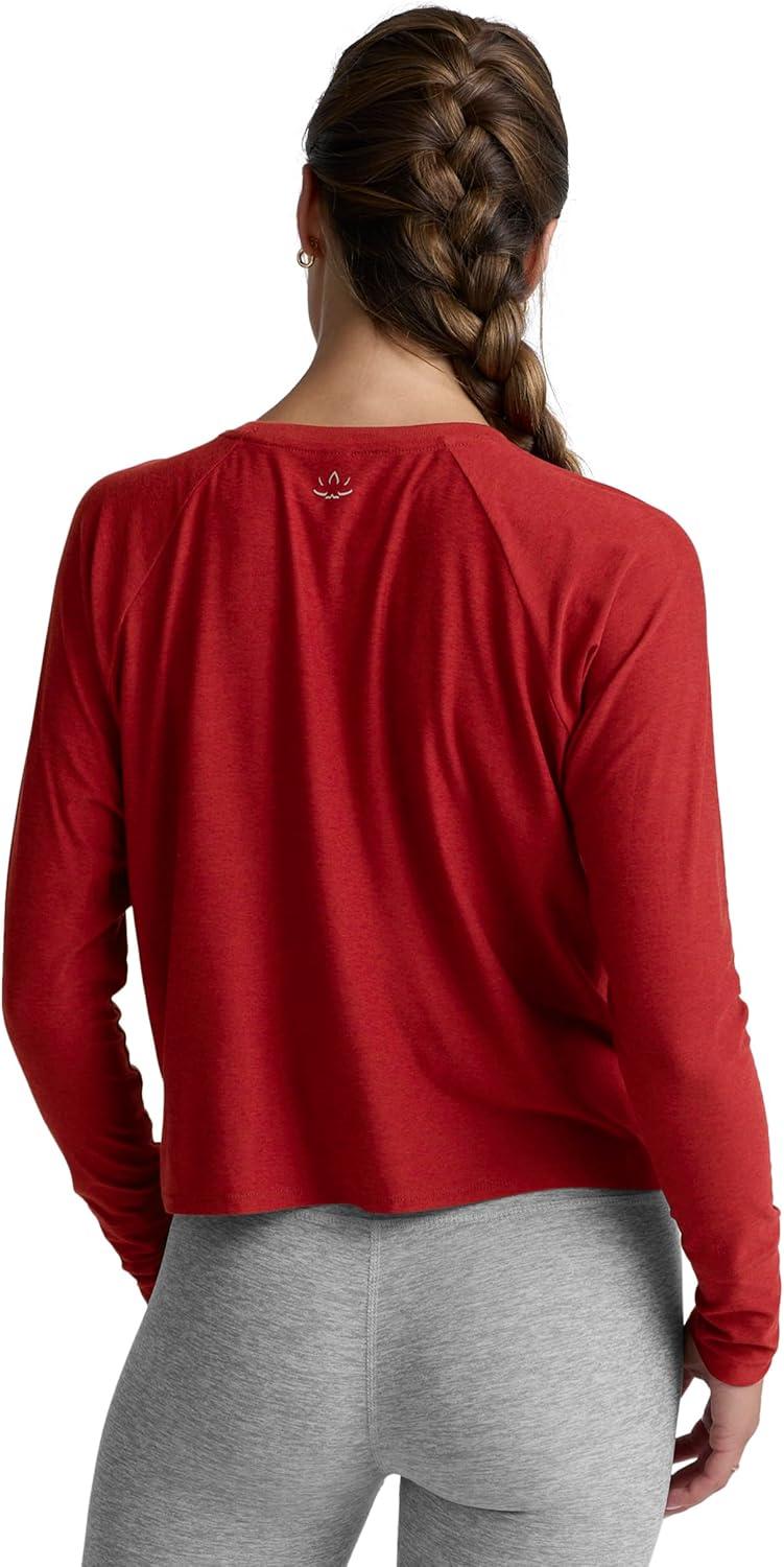 imageBeyond Yoga Womens Featherweight Daydreamer PulloverRuby Rush Heather
