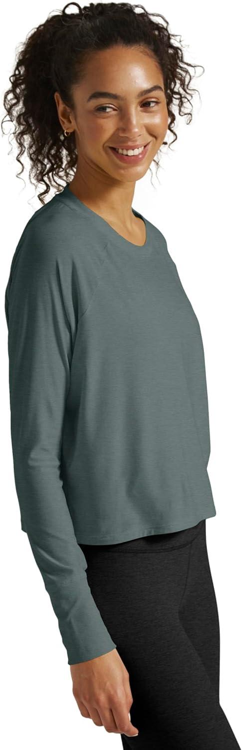 imageBeyond Yoga Womens Featherweight Daydreamer PulloverStorm Heather