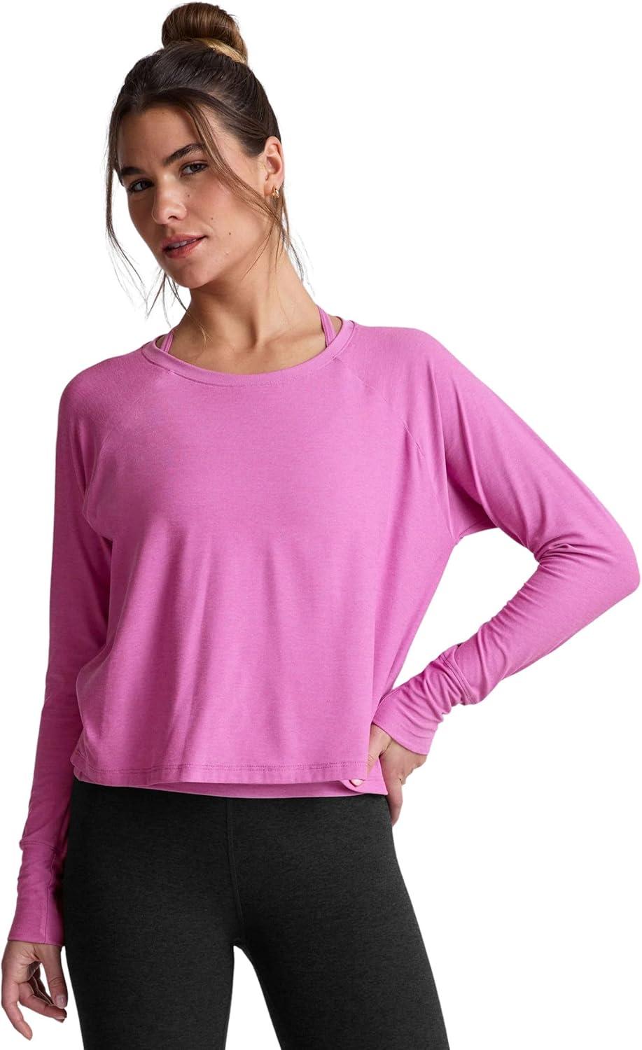 imageBeyond Yoga Womens Featherweight Daydreamer PulloverSunset Violet Heather