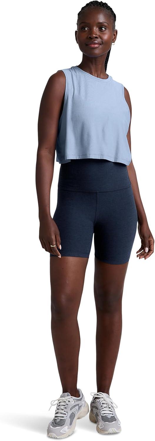 imageBeyond Yoga Womens Featherweight Minimal Cropped TankBlue Zen Heather