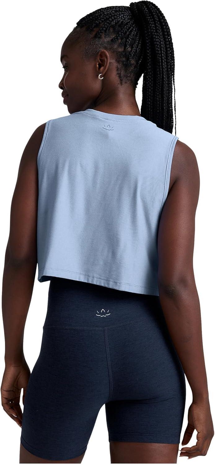 imageBeyond Yoga Womens Featherweight Minimal Cropped TankBlue Zen Heather