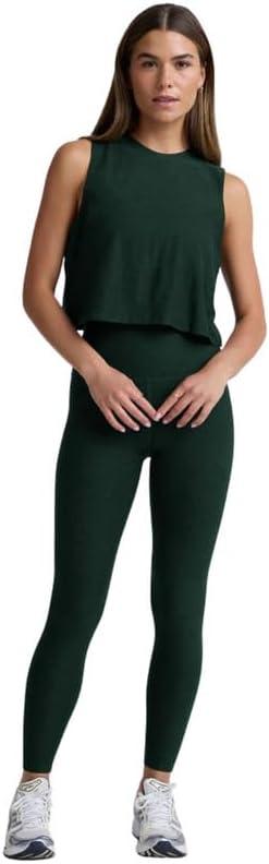 imageBeyond Yoga Womens Featherweight Minimal Cropped TankDark Spruce Green Heather