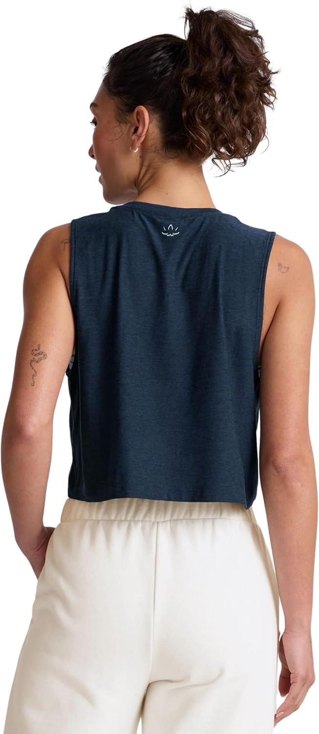 imageBeyond Yoga Womens Featherweight Minimal Cropped TankNocturnal Navy