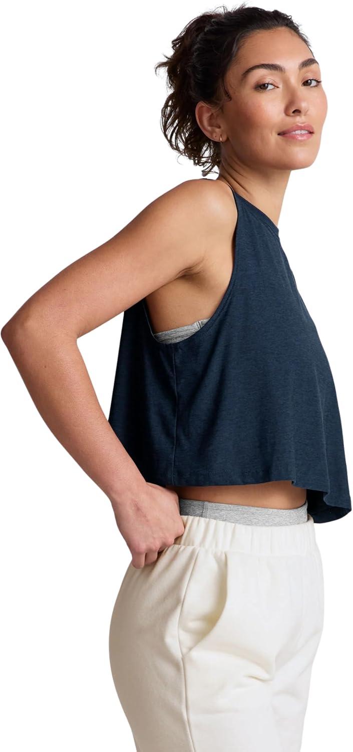 imageBeyond Yoga Womens Featherweight Minimal Cropped TankNocturnal Navy