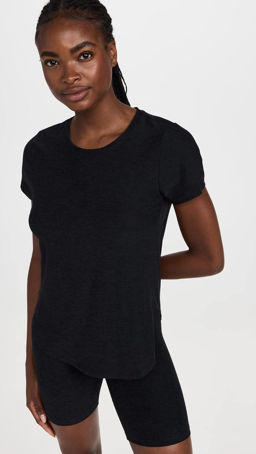 imageBeyond Yoga Womens Featherweight On The Down Low TeeDarkest Night