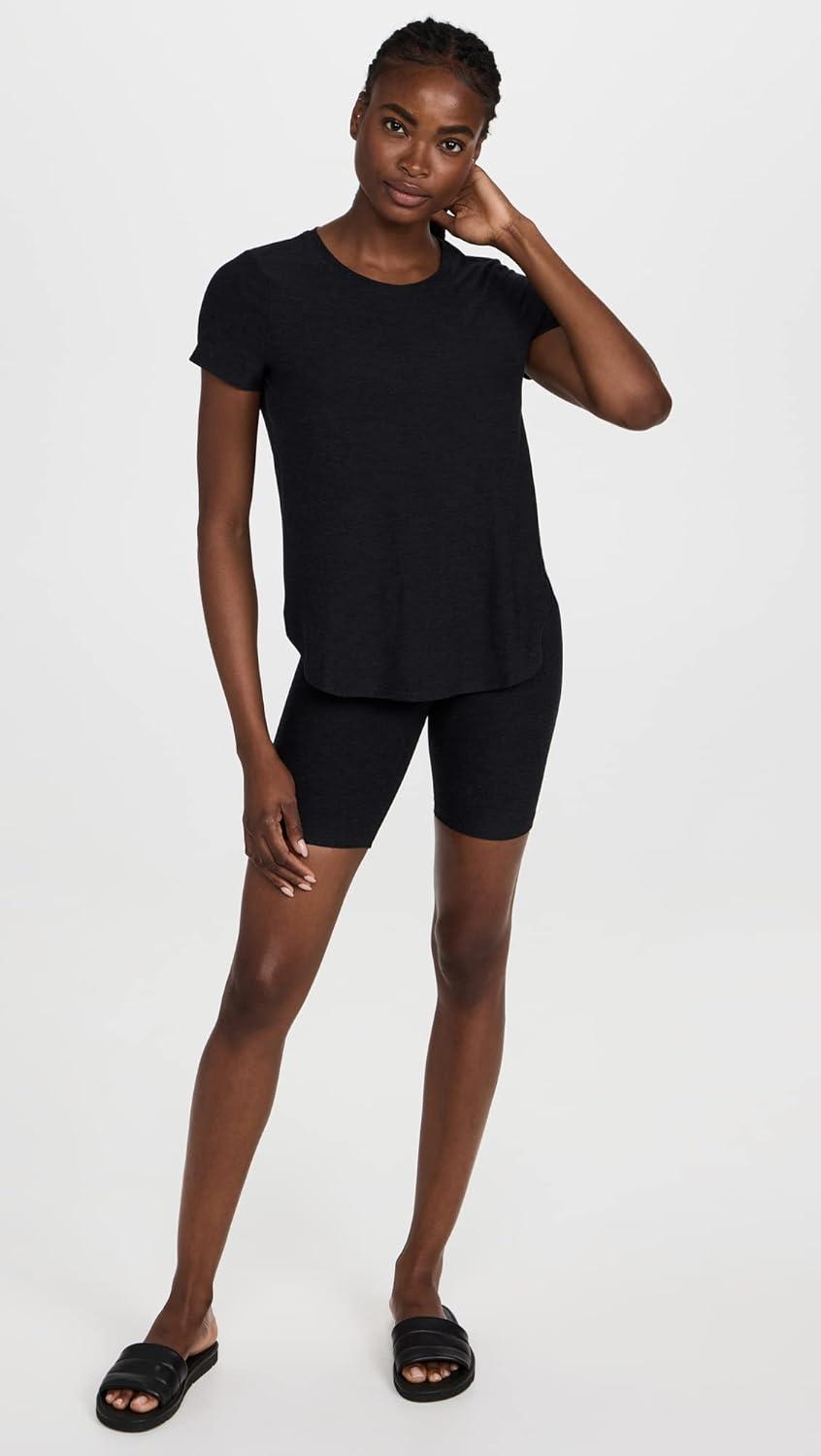 imageBeyond Yoga Womens Featherweight On The Down Low TeeDarkest Night