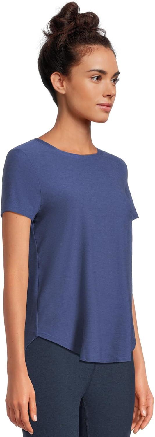 imageBeyond Yoga Womens Featherweight On The Down Low TeeEternal Blue Heather