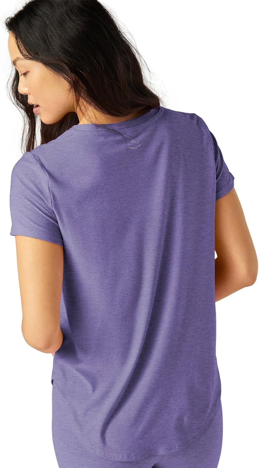 imageBeyond Yoga Womens Featherweight On The Down Low TeeIndigo Heather