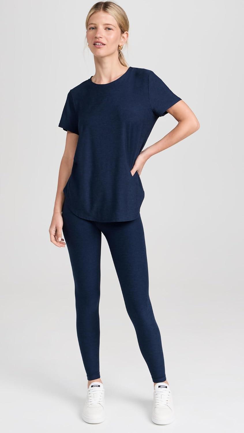 imageBeyond Yoga Womens Featherweight On The Down Low TeeNocturnal Navy