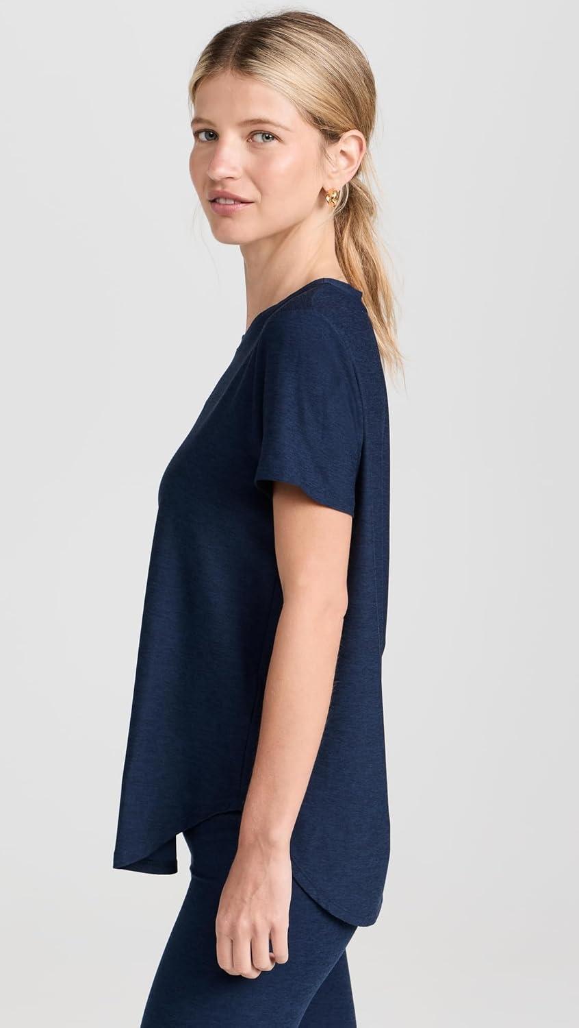 imageBeyond Yoga Womens Featherweight On The Down Low TeeNocturnal Navy