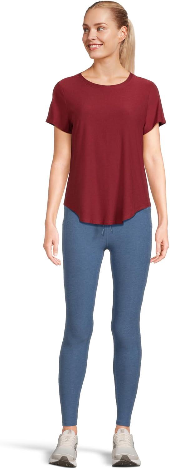 imageBeyond Yoga Womens Featherweight On The Down Low TeeRuby Rush Heather