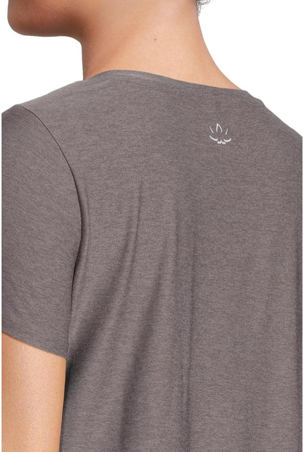 imageBeyond Yoga Womens Featherweight On The Down Low TeeSoft Umber Heather