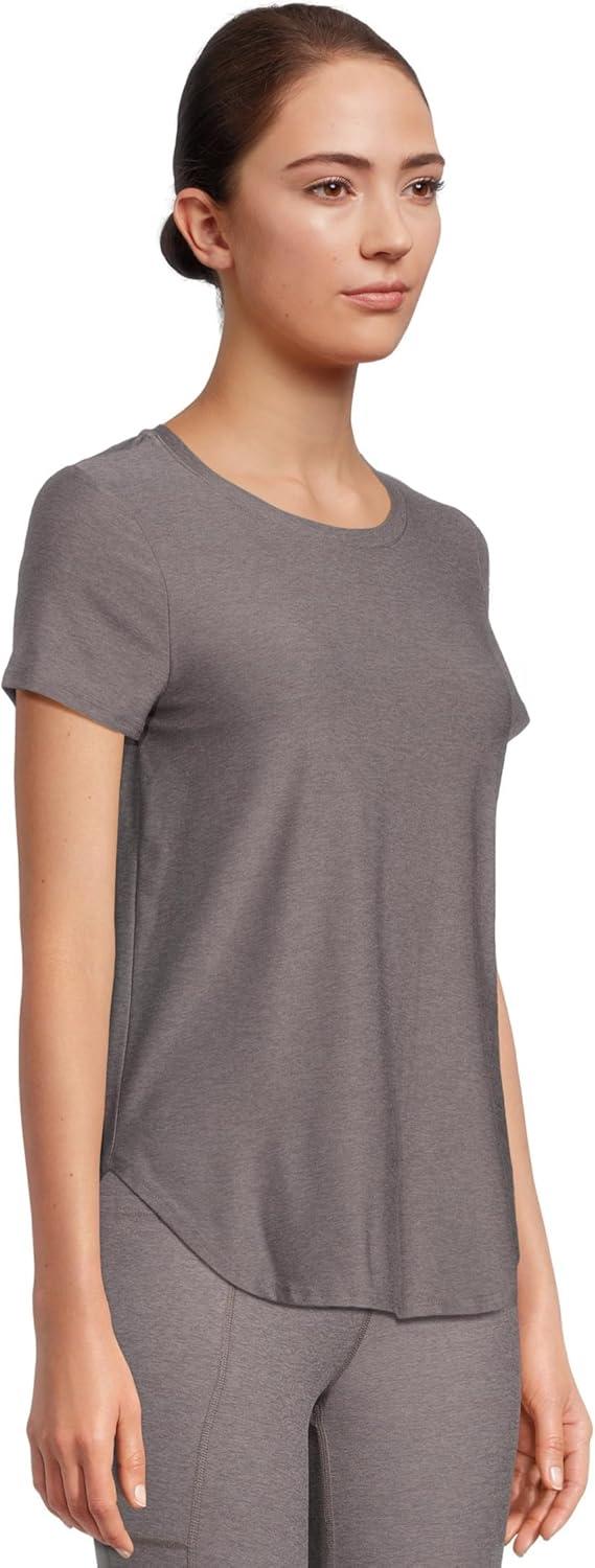 imageBeyond Yoga Womens Featherweight On The Down Low TeeSoft Umber Heather