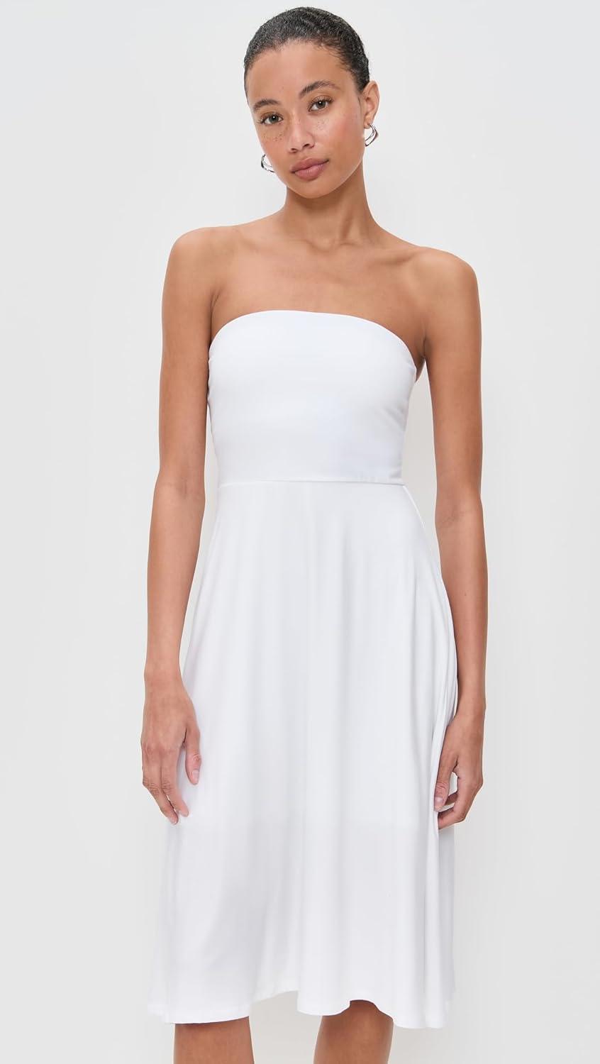 imageBeyond Yoga Womens Featherweight Strapless DressCloud White