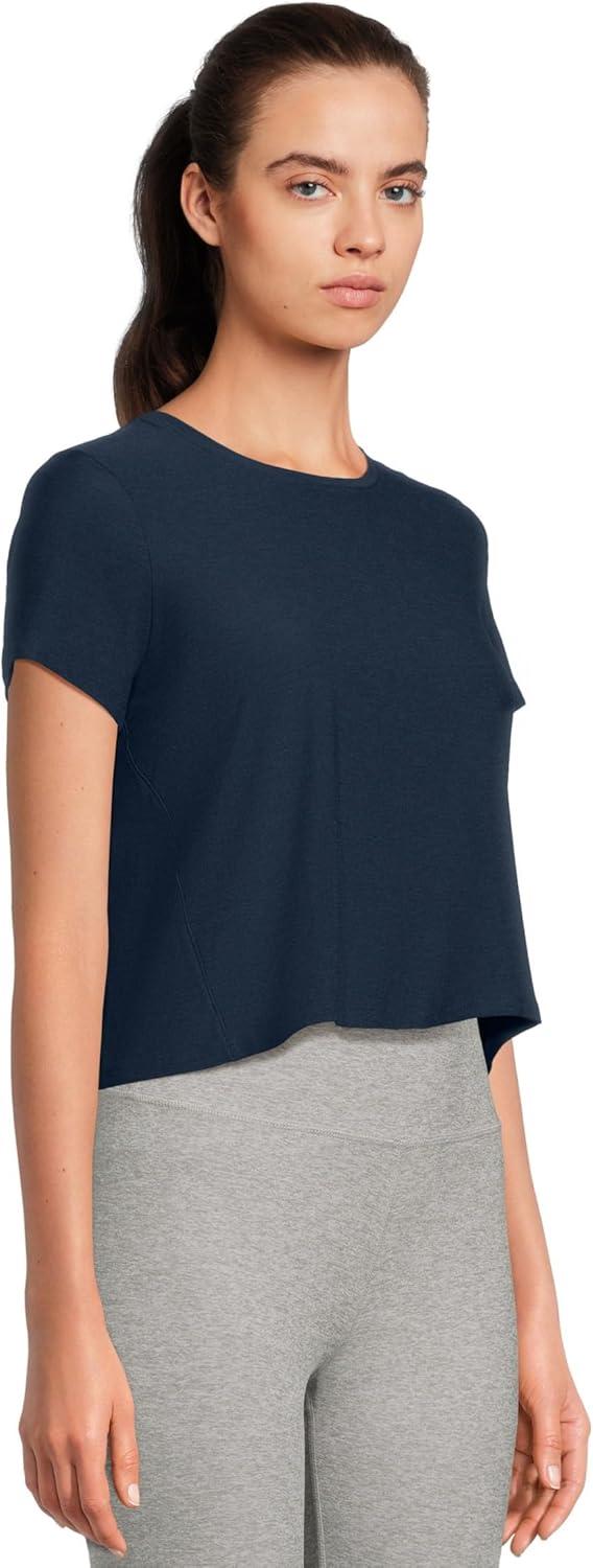 imageBeyond Yoga Womens Featherweight Supreme Cropped TeeNocturnal Navy