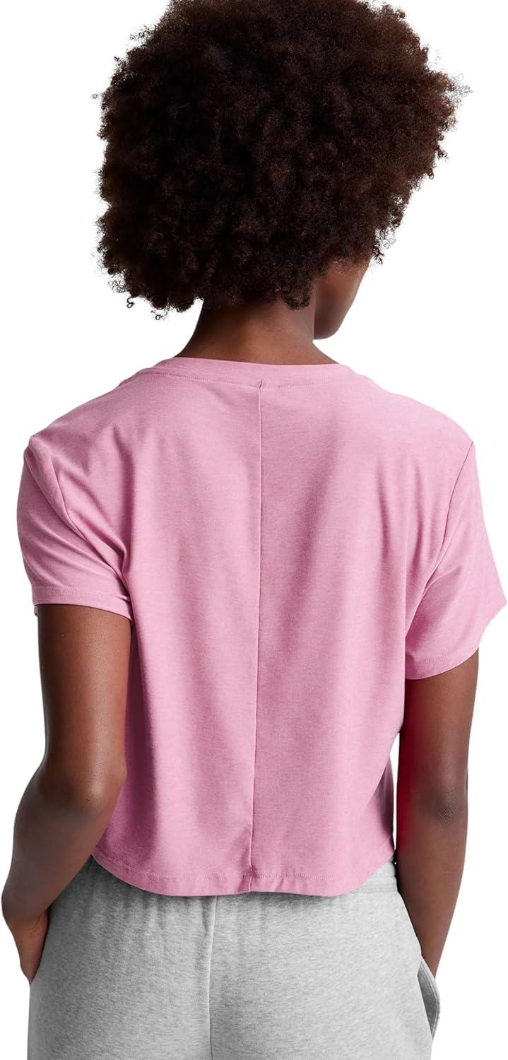 imageBeyond Yoga Womens Featherweight Supreme Cropped TeePink Haze Heather