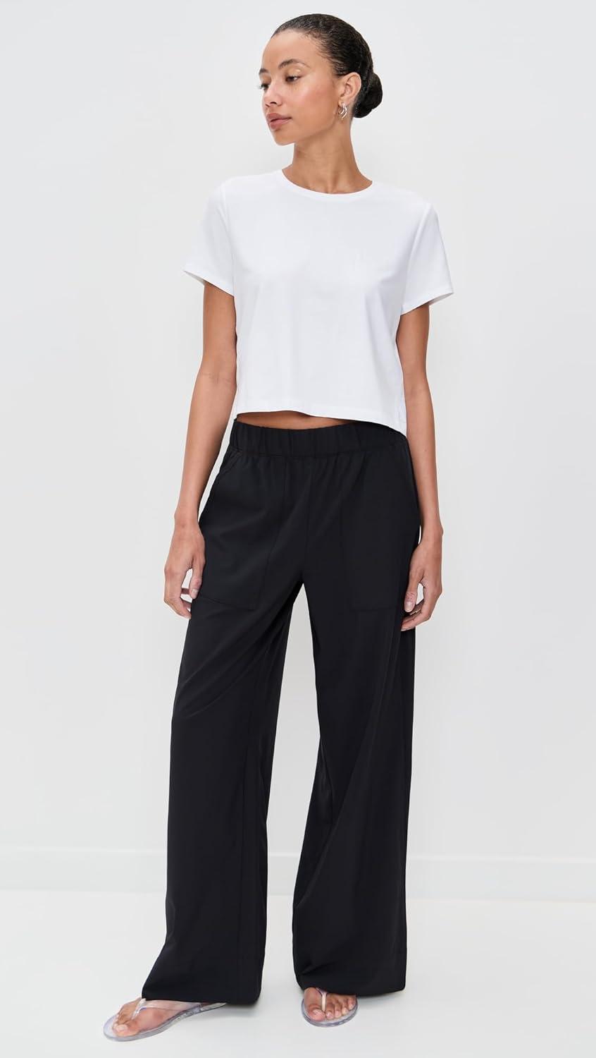 imageBeyond Yoga Womens Featherweight Supreme Cropped TeeWhite