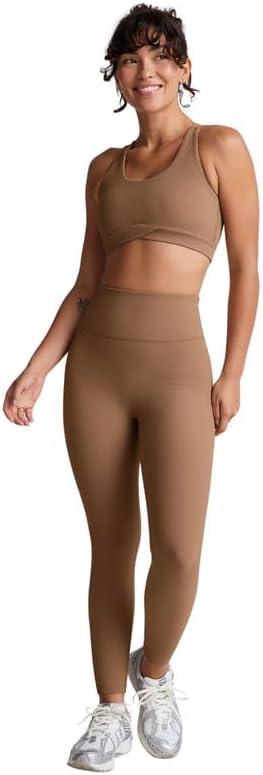 imageBeyond Yoga Womens Impulse Ribbed High Waisted Midi LeggingDesert Sand