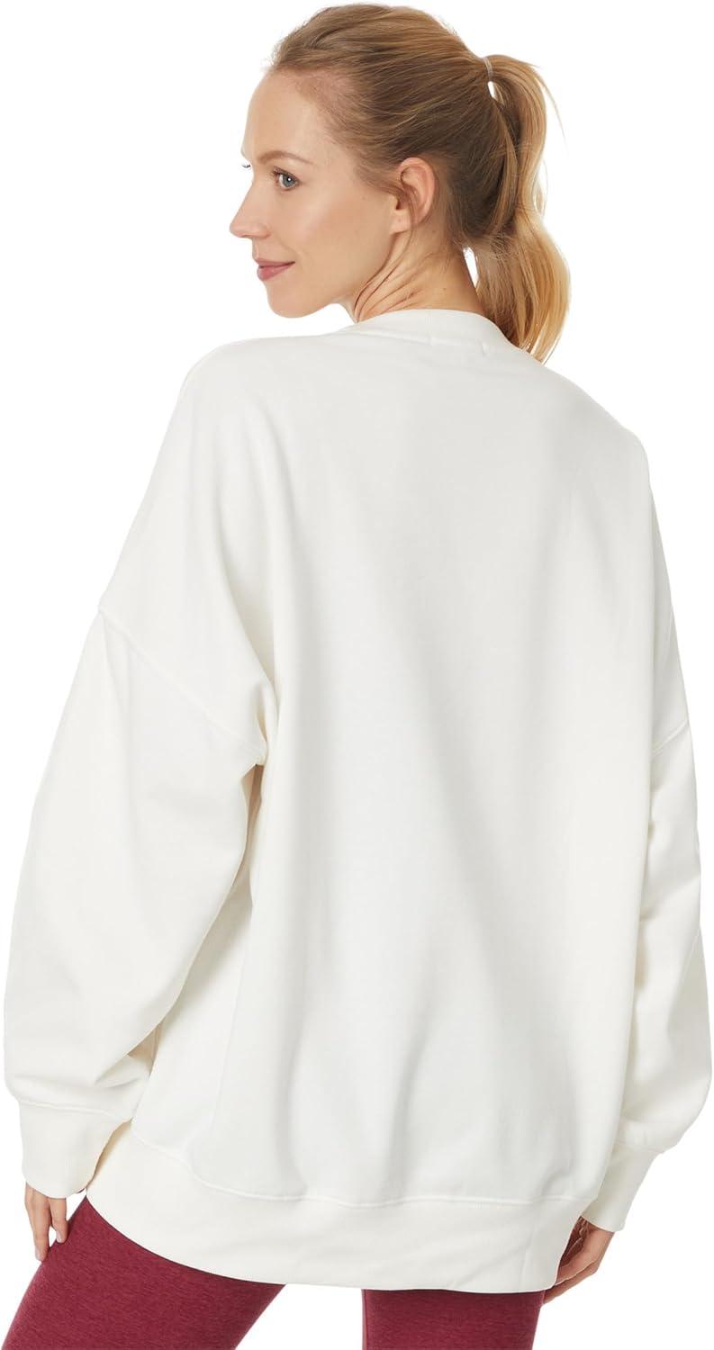 imageBeyond Yoga Womens LuxeFleece Oversized SweatshirtFresh Snow