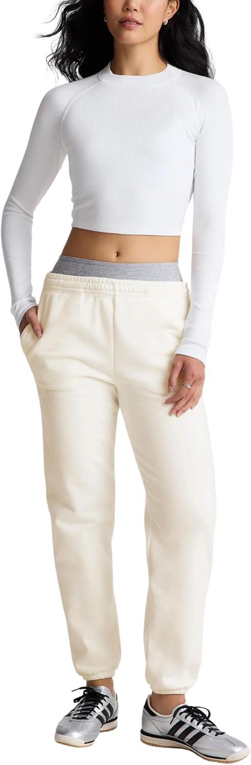 imageBeyond Yoga Womens LuxeFleece SweatpantFresh Snow