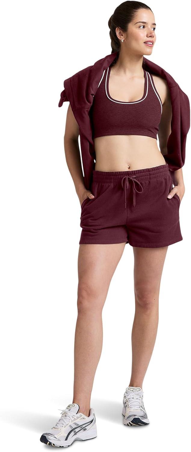 imageBeyond Yoga Womens Luxefleece 35quot Sweat ShortsDark Cherry