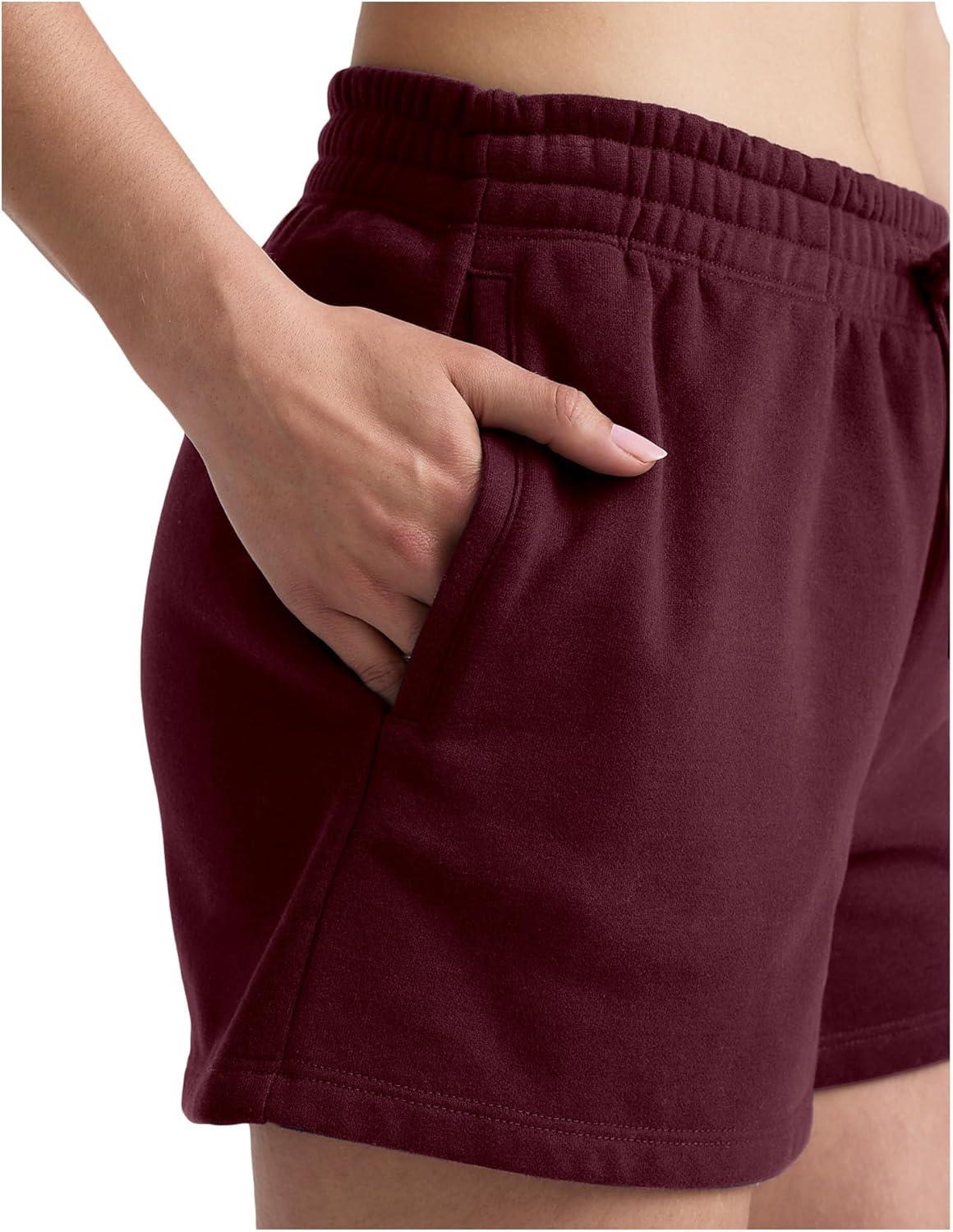 imageBeyond Yoga Womens Luxefleece 35quot Sweat ShortsDark Cherry