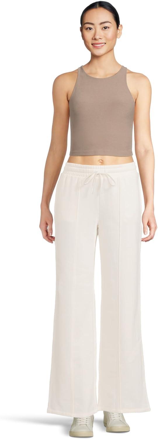 imageBeyond Yoga Womens Luxefleece Pintuck Wide Leg PantsFresh Snow