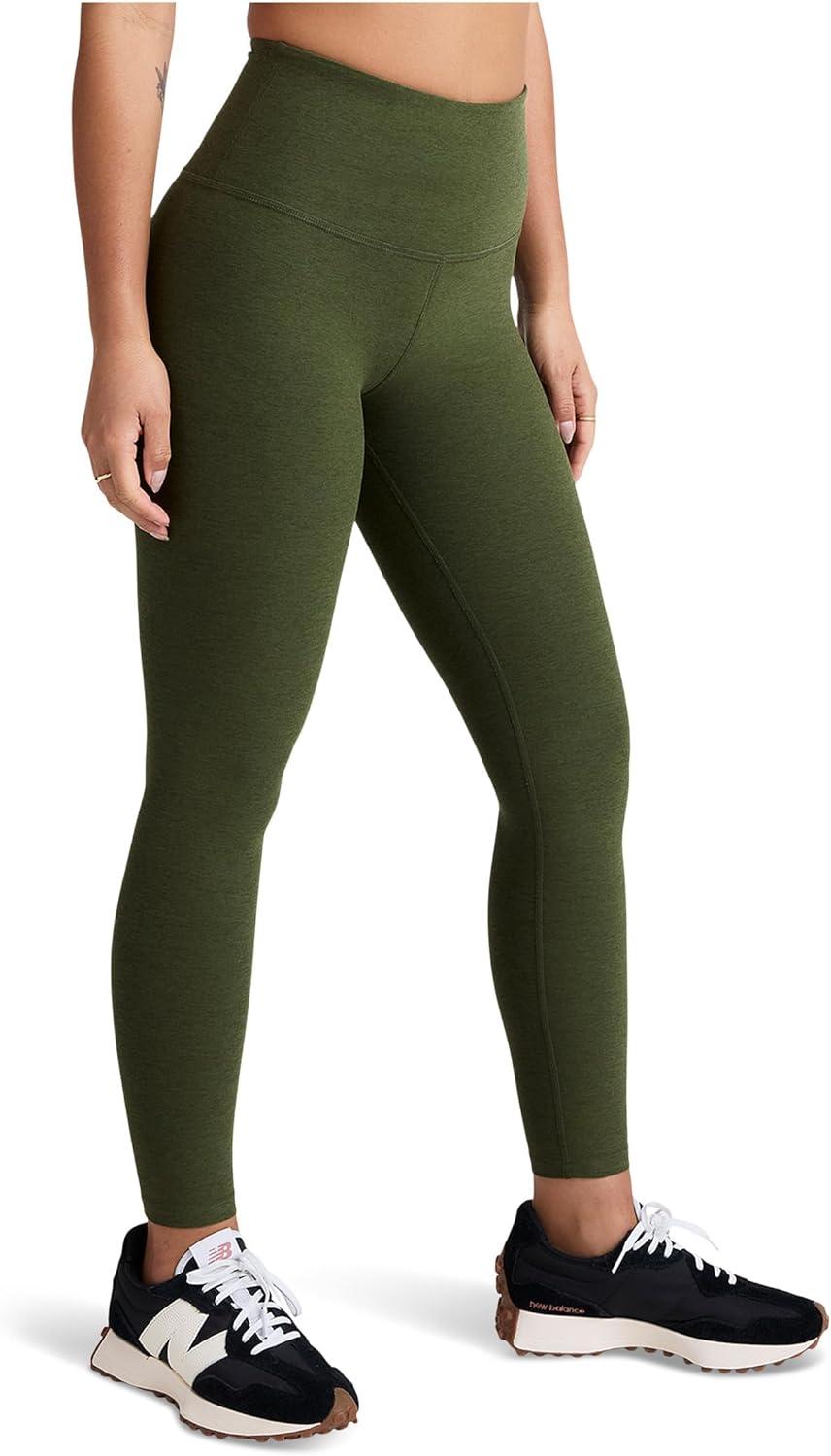 imageBeyond Yoga Womens Spacedye Caught in The Midi High Waisted LeggingArmy Green Heather